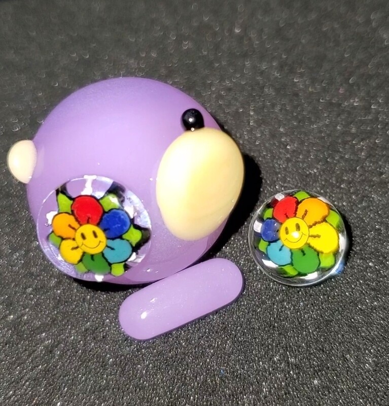 Hendy Glass Sculpted Slurper Set "Bear"