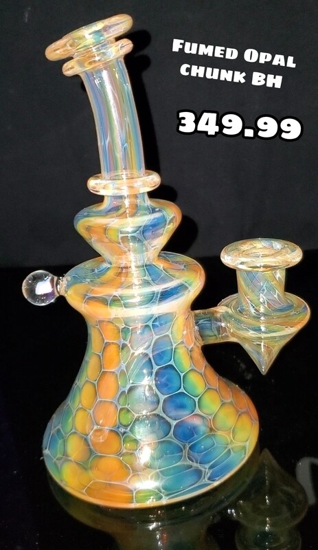 Jakers glass Fumed Opal Chunk Banger Hanger