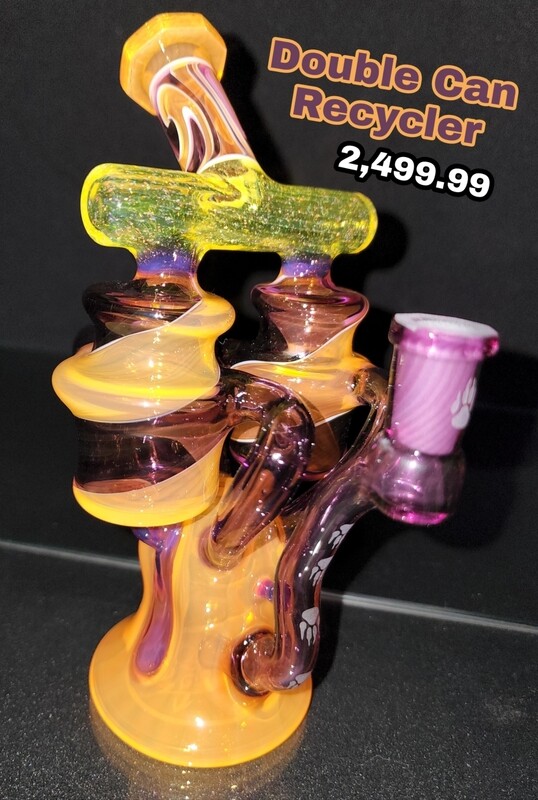 Wolfe Glass Double Can Recycler