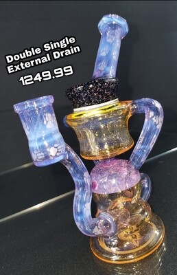 Wolfe Glass Recycler Double Single External Drain