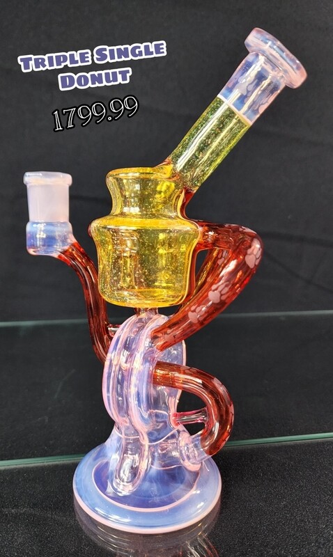 Wolfe Glass Recycler Triple Single Donut