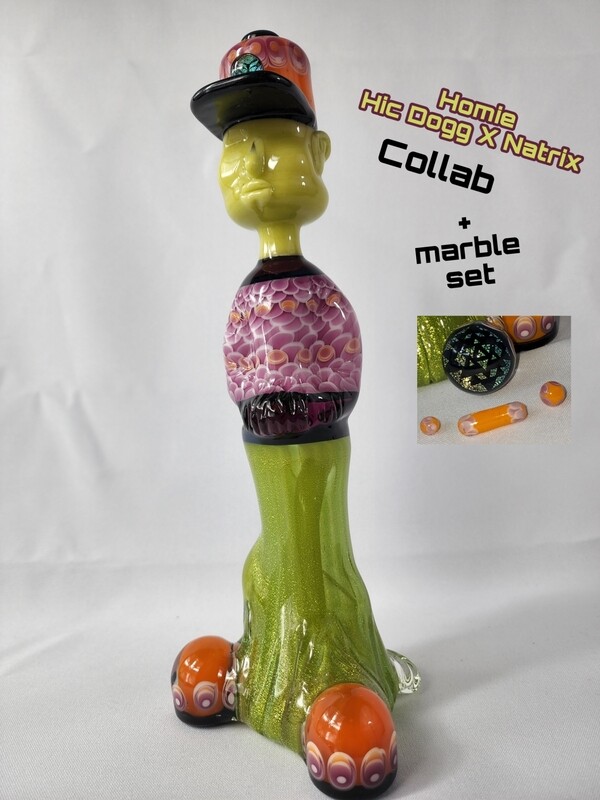 HicDogg Homie Vessel Collab HicDogg x Natrix Glass
