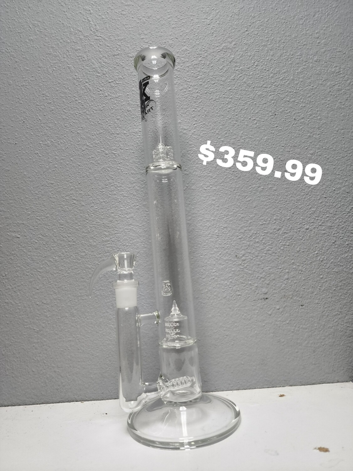 2k Glassart Clear Grid to Stem Cap