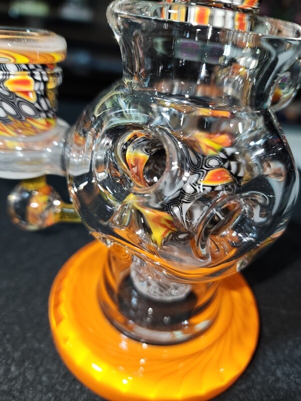@Dynamic_Glass Murrine Chipstack Exosphere w/Faceted Gem