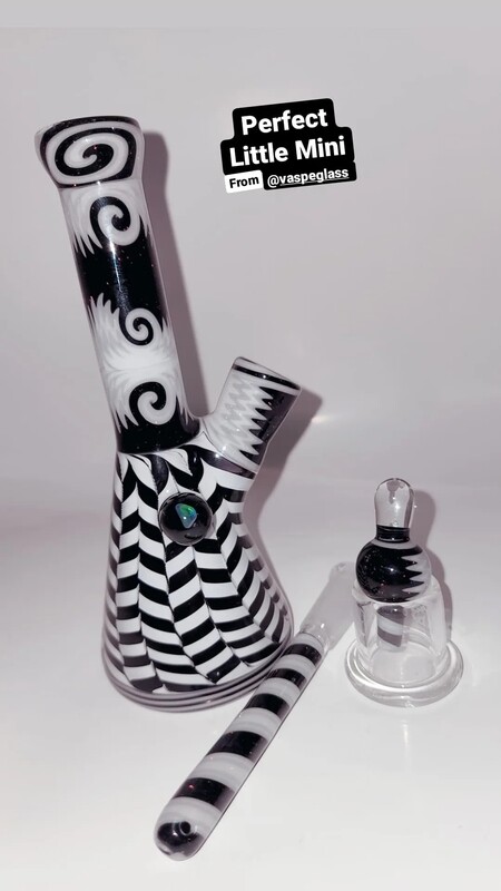 Vaspeglass Worked Crushed Opal Mini Rig