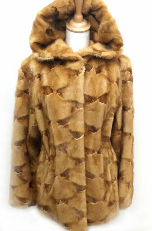CHAQUETA VISON COLOR GOLDEN CHAQUETA VISON COLOR GOLDEN