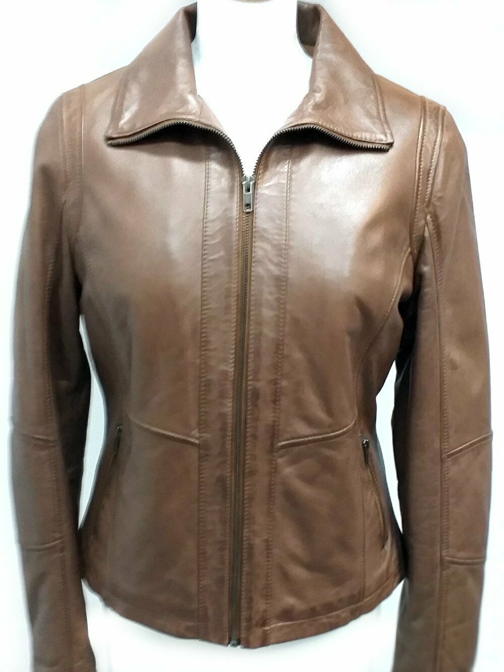 CAZADORA CUERO MUJER