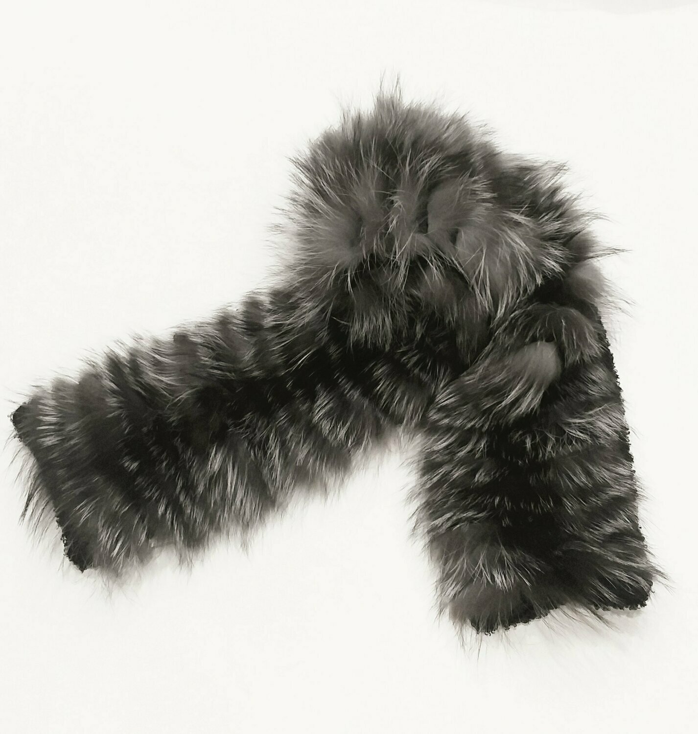 BUFANDA LARGA FOX ARGENTE