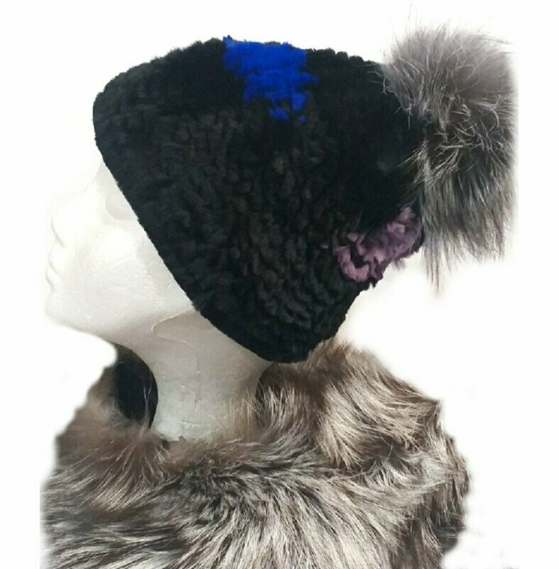 GORRO REX POMPOM NEGRO