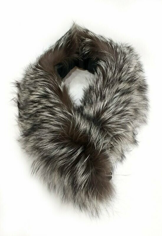 CUELLO ZORRO PLATEADO