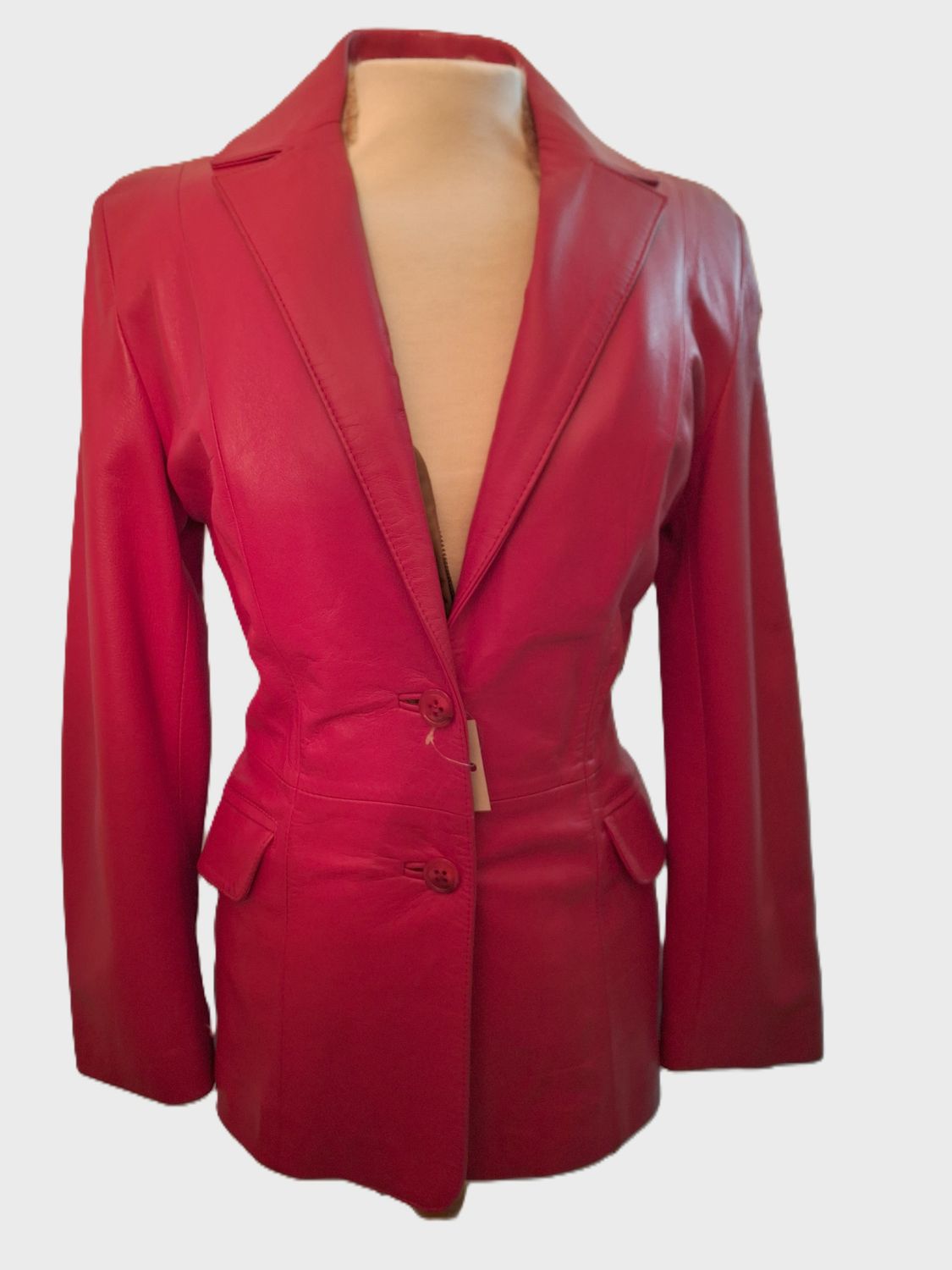 CHAQUETA NAPA BLASIER ROJA CHAQUETA NAPA BLASIER ROJA
