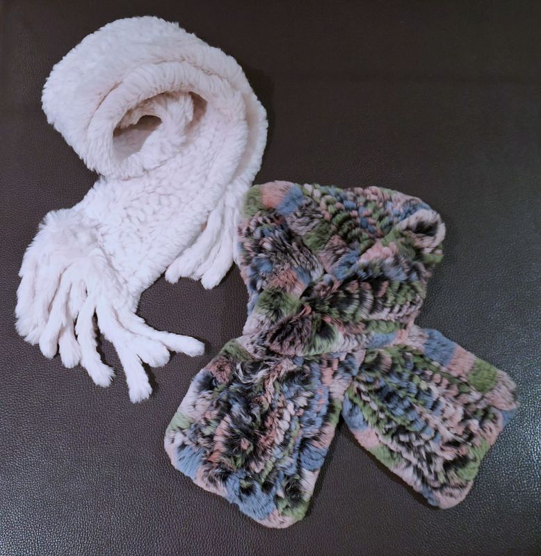 BUFANDA REX ROSA Y BUFANDA REX MULTICOLOR