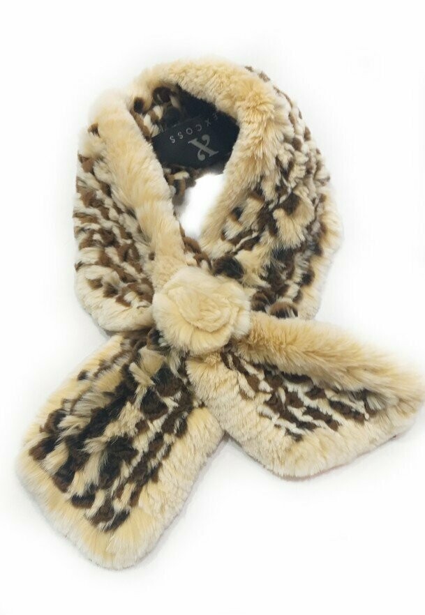 BUFANDA REX FLOR Y CUADROS BUFANDA REX FLOR Y CUADROS