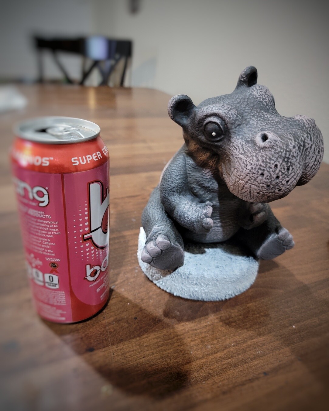 Sitting Adorable Hippo (Small)