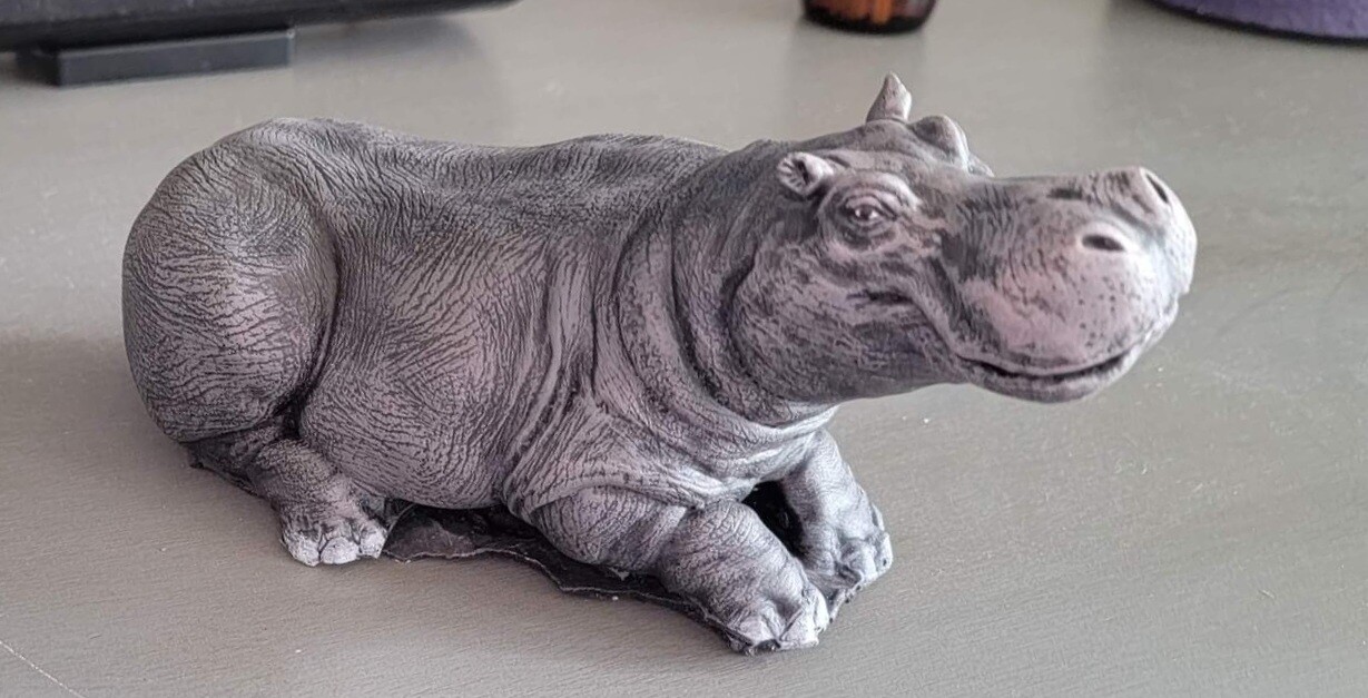 Laying Hippo (Small)