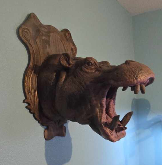 Hippo Wall Trophy