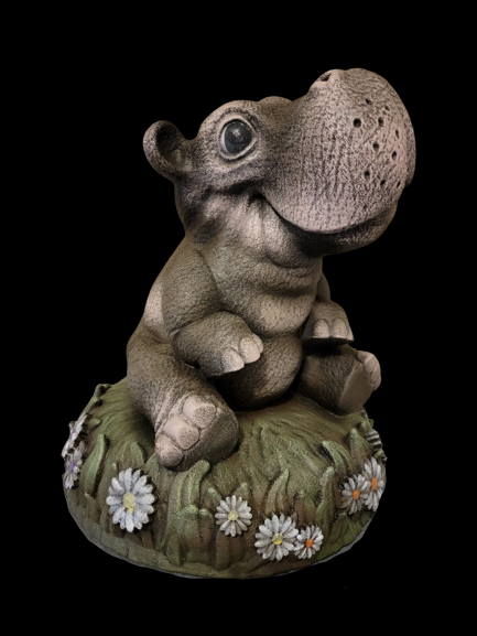 Sitting Adorable Hippo Sitting Adorable Hippo