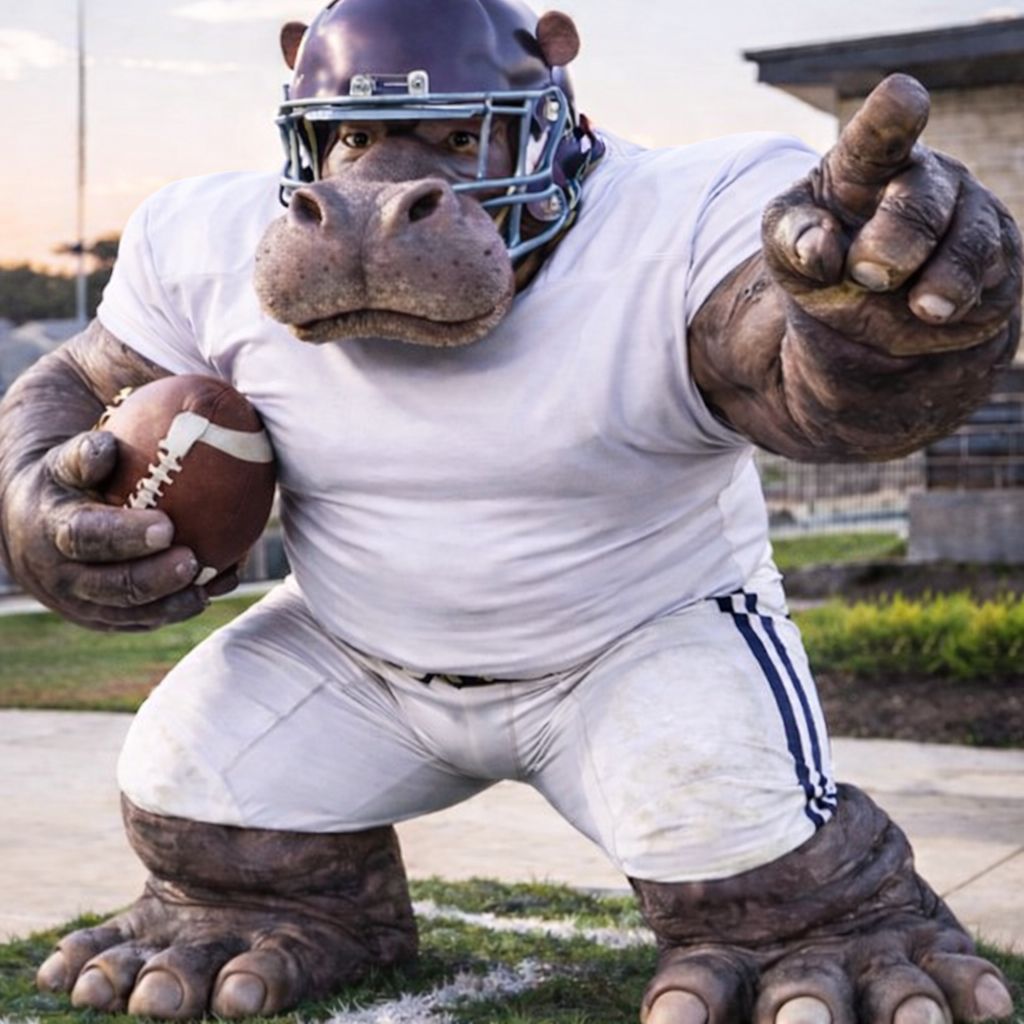 Football Hippo (Pre-order only) Football Hippo (Pre-order only)