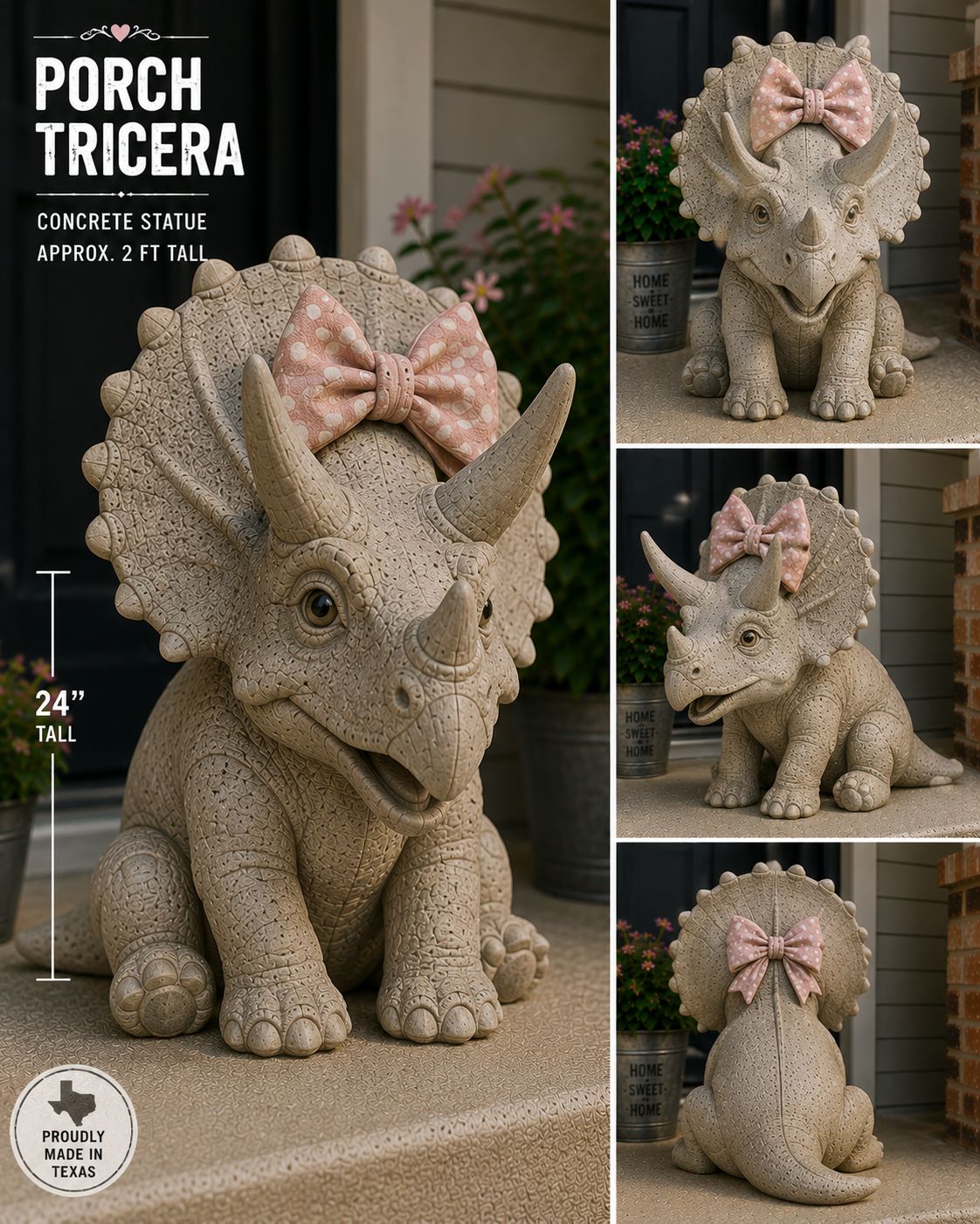 Porch Triceratops Dino
