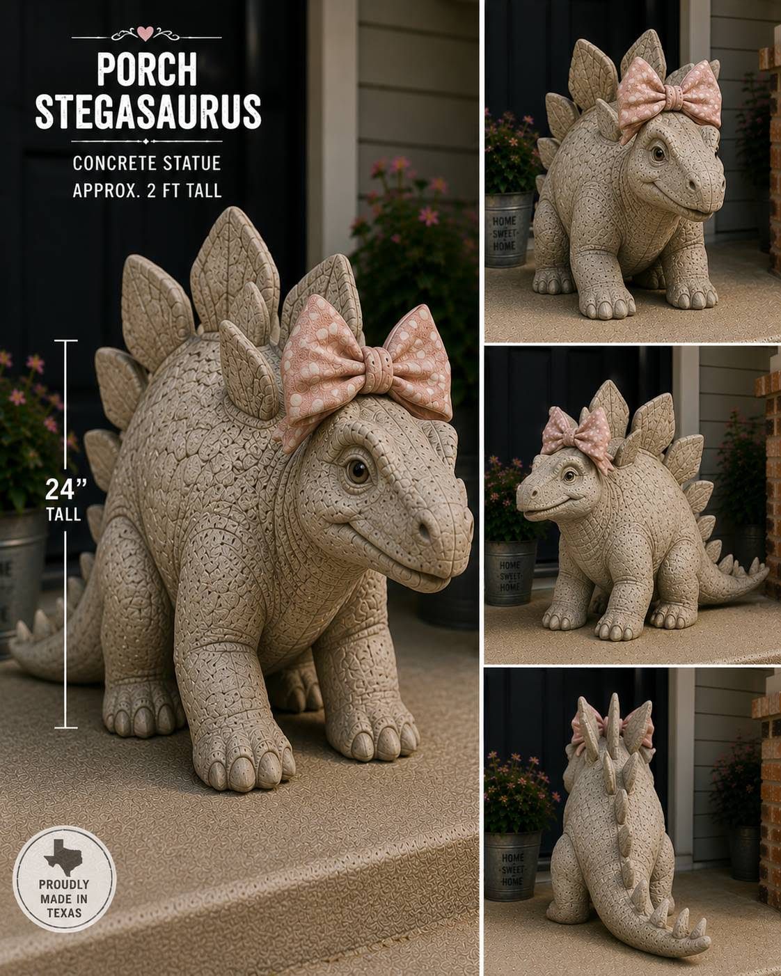 Porch Stegasaurus Dino