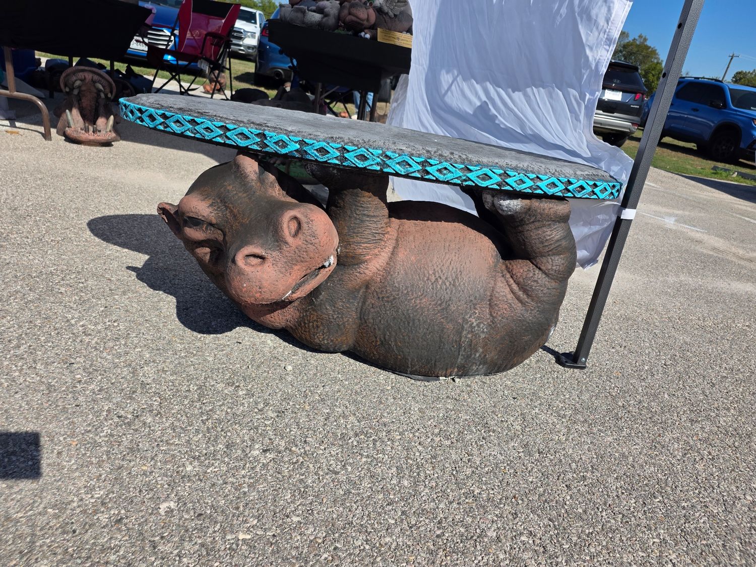 Laying Hippo Bench (Pre-Order)
