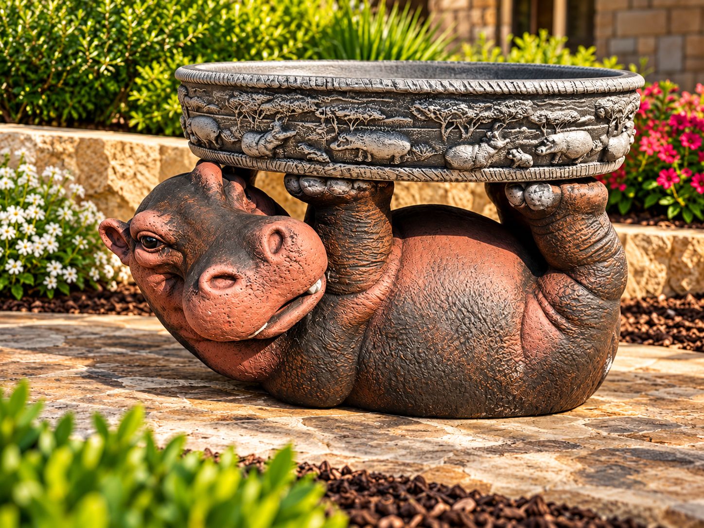 Laying Hippo Bench (Pre-Order)