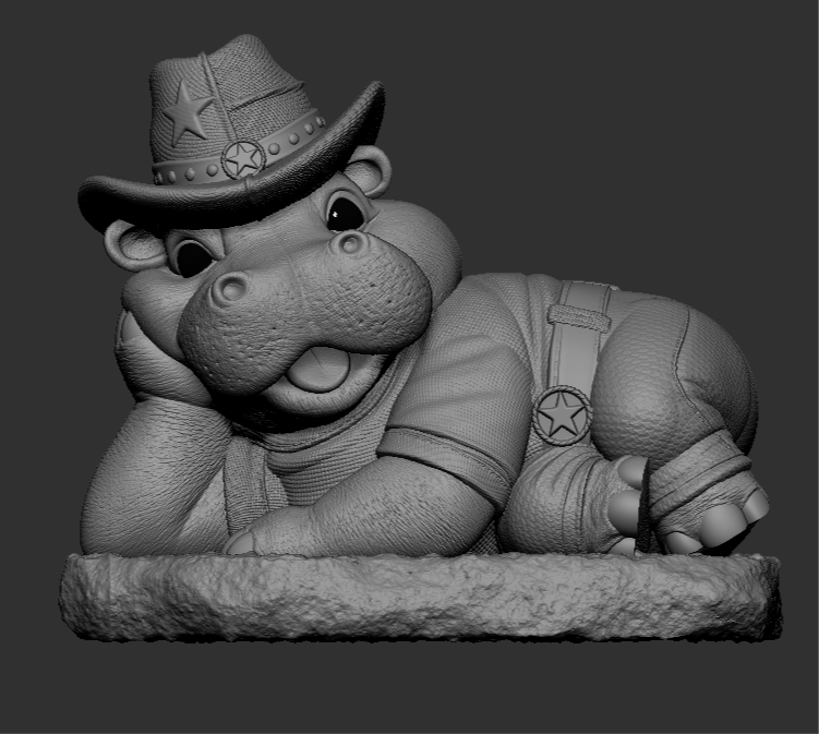 Laying Cowboy Hippo (Pre-Order)