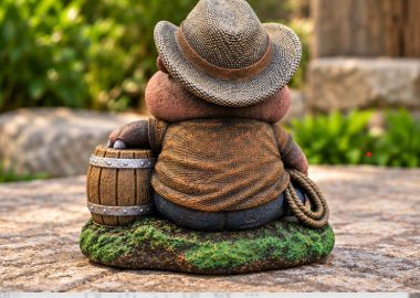 Sitting Cowboy Hippo (Pre-Order)