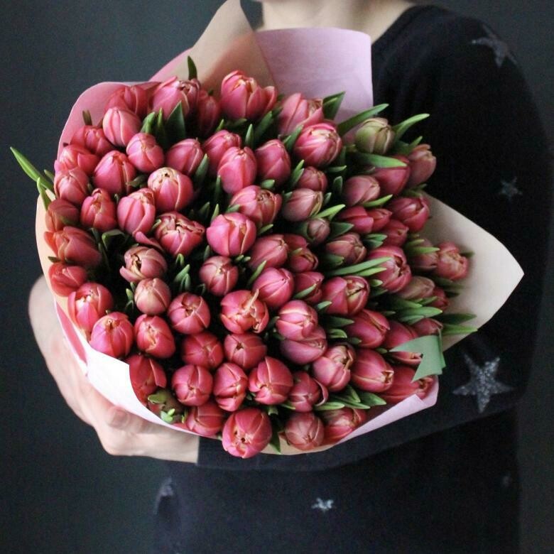 51 нежно розовый  тюльпан Amazing Grase