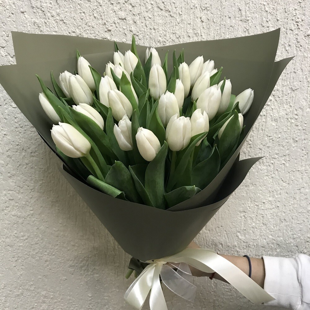 25 белых тюльпанов #15