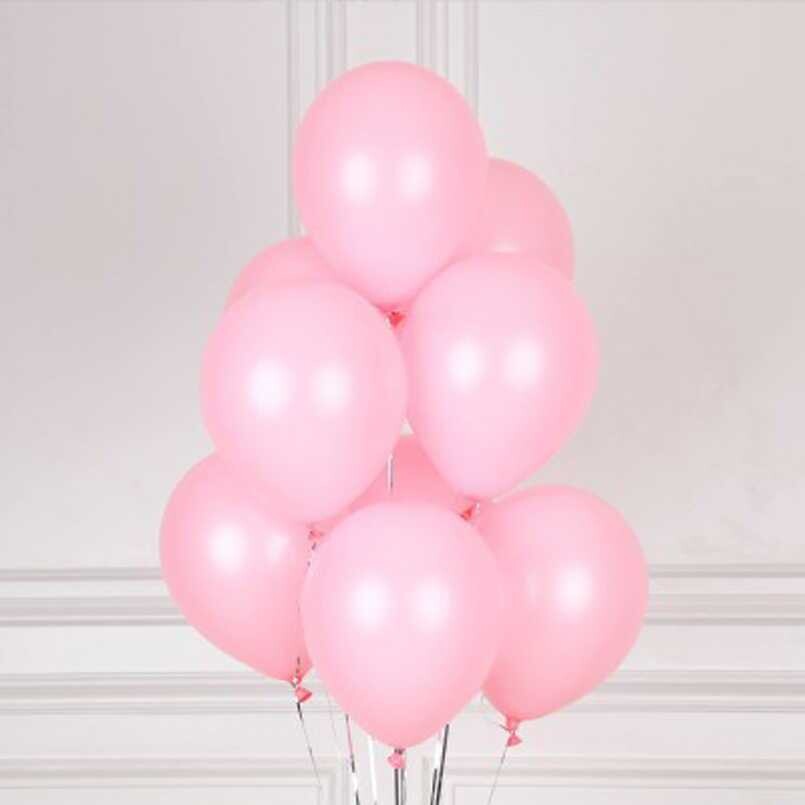 Нежно-розовые шарики 9шт