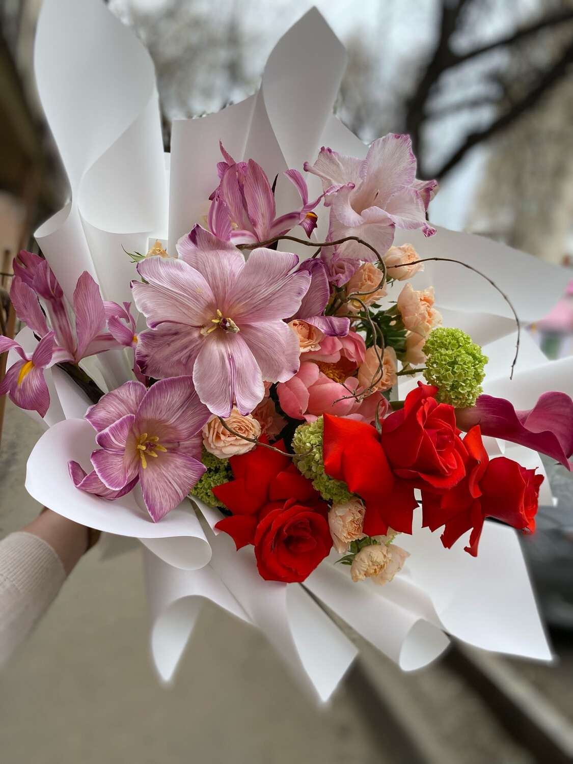 Авторский букет цветов "Свидание в Париже"