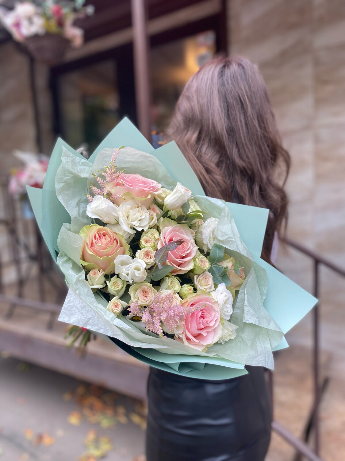 Авторский букет цветов "Леди Роуз"