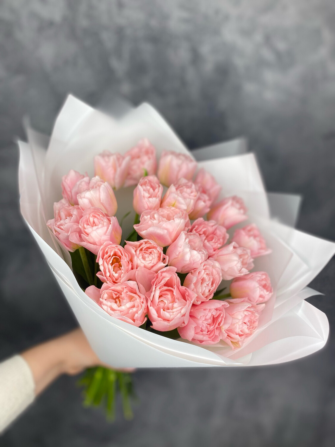 Тюльпан "Дример" пионовидный розовый 25шт