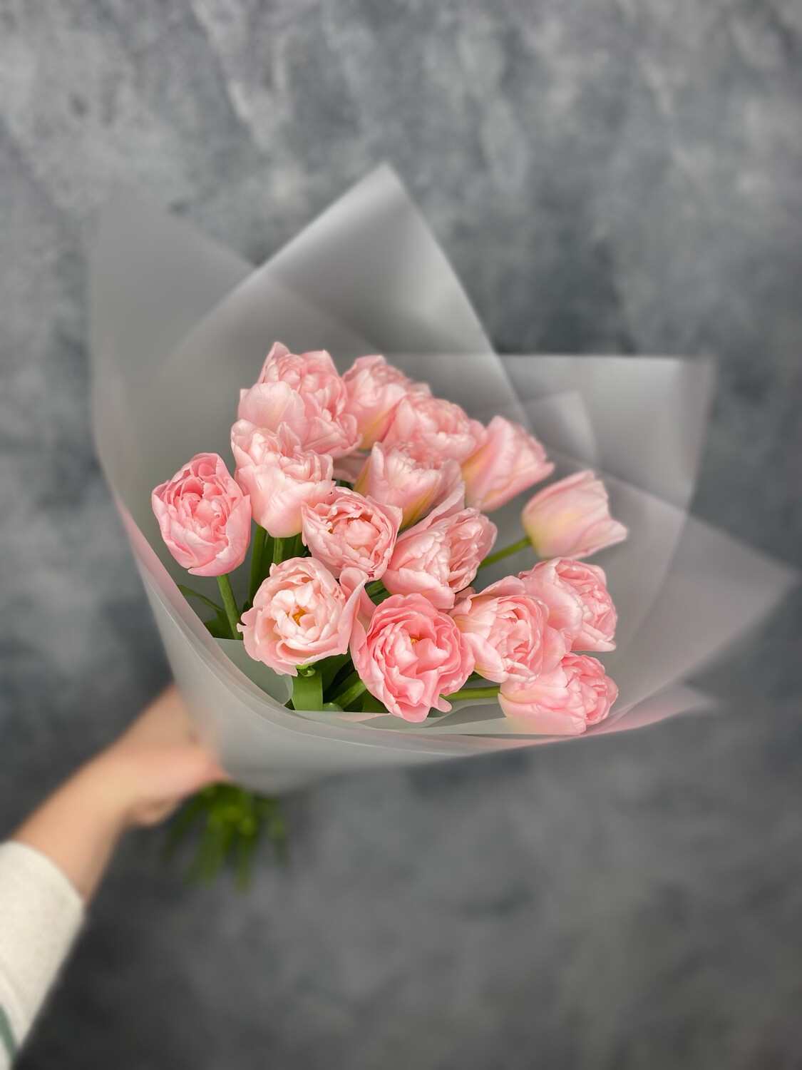 Тюльпан "Дример" пионовидный розовый 15шт