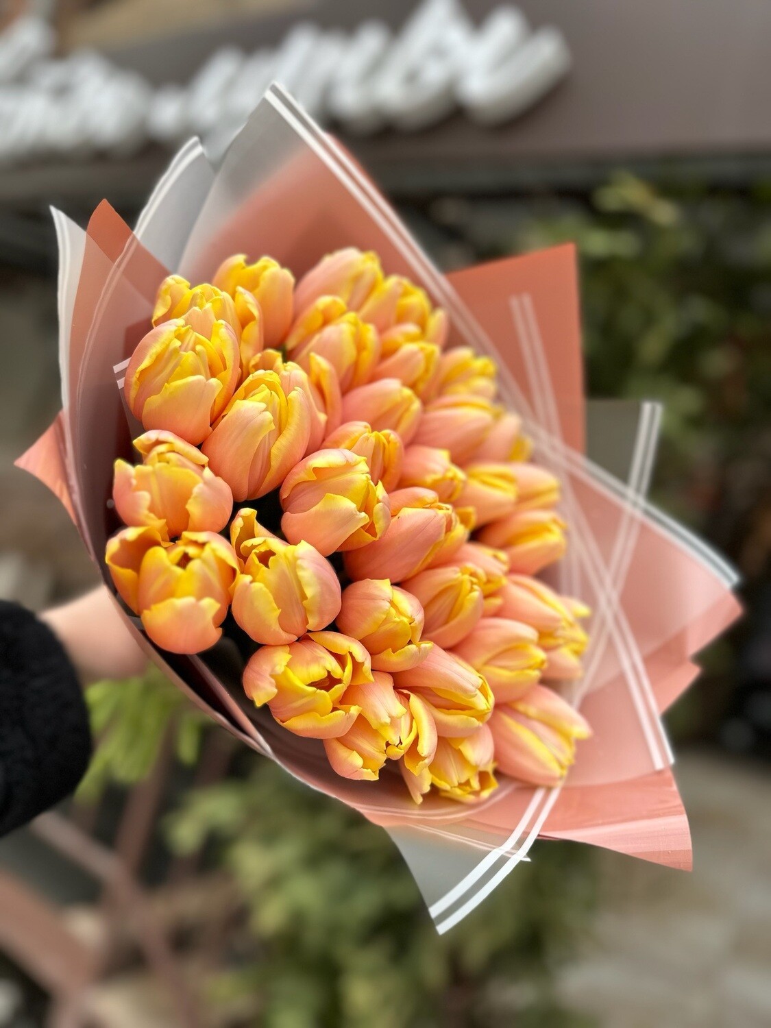 35 магических тюльпанов Манго Шарм: букет для ярких моментов и счастливых эмоций