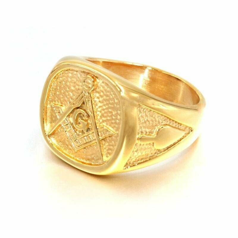 ANILLO ACERO INOX DORADO