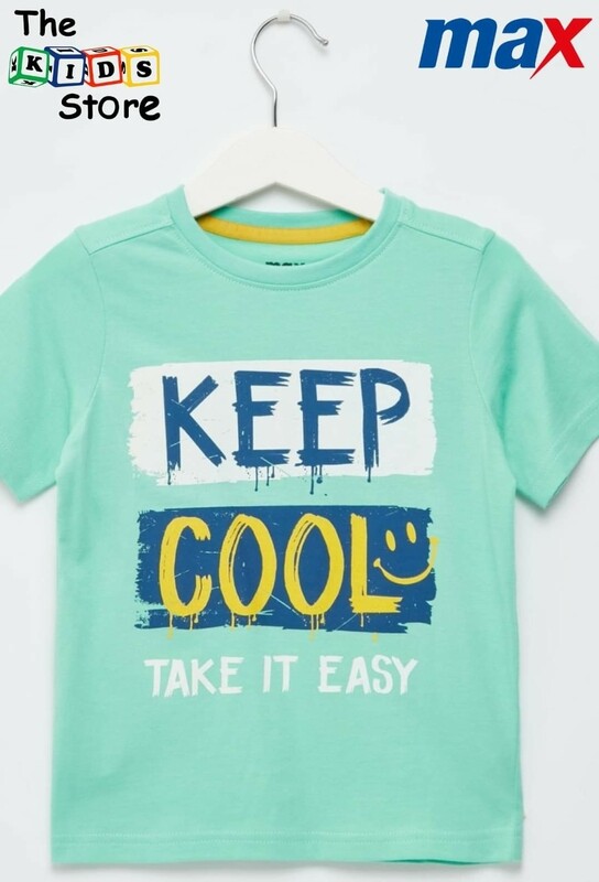 Max Keep Cool take it easy printed Tshirt for boys