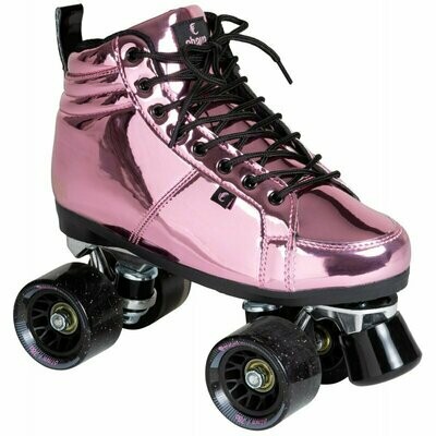 Skates, Chaya, Vintage Rollerskates Pink Laser
