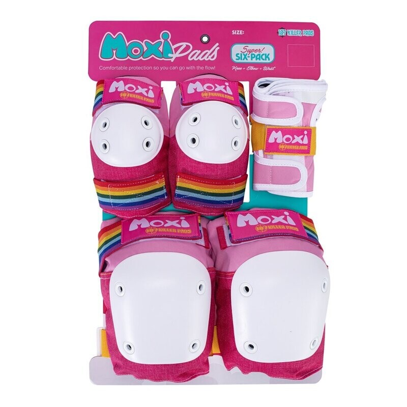 Protection Set, Moxi Killer Pads, super six pack, pink