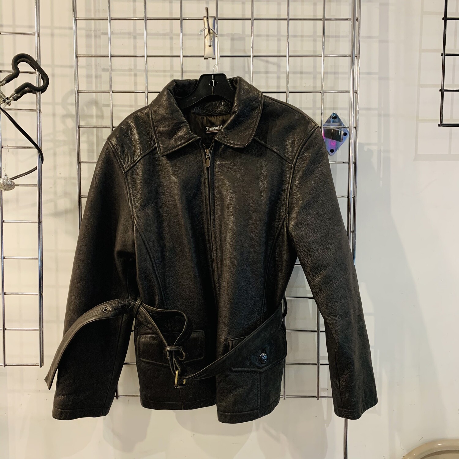 Size Medium Wilsons Belted Leather Jacket