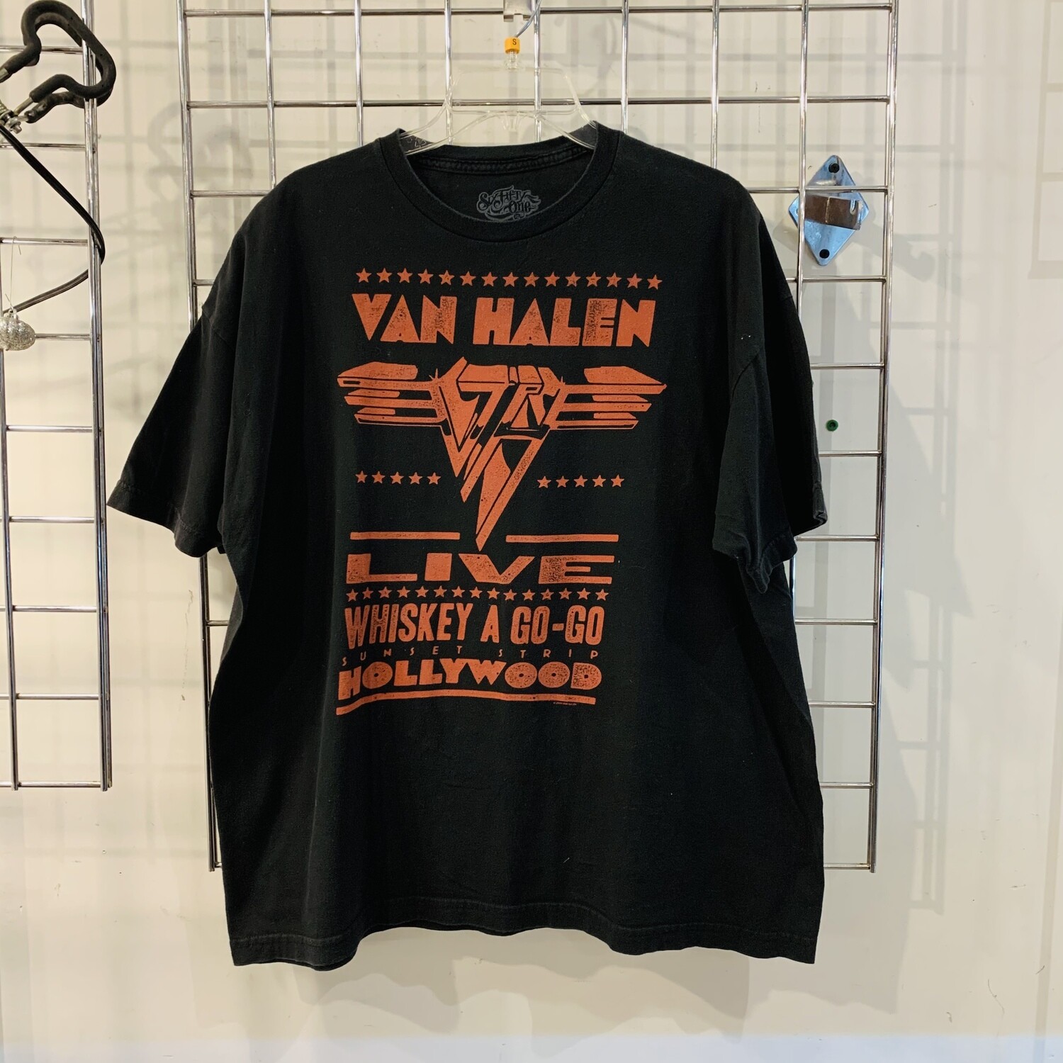 Size XL Van Halen Whiskey A Go-Go Sunset Strip Hollywood T-Shirt Black