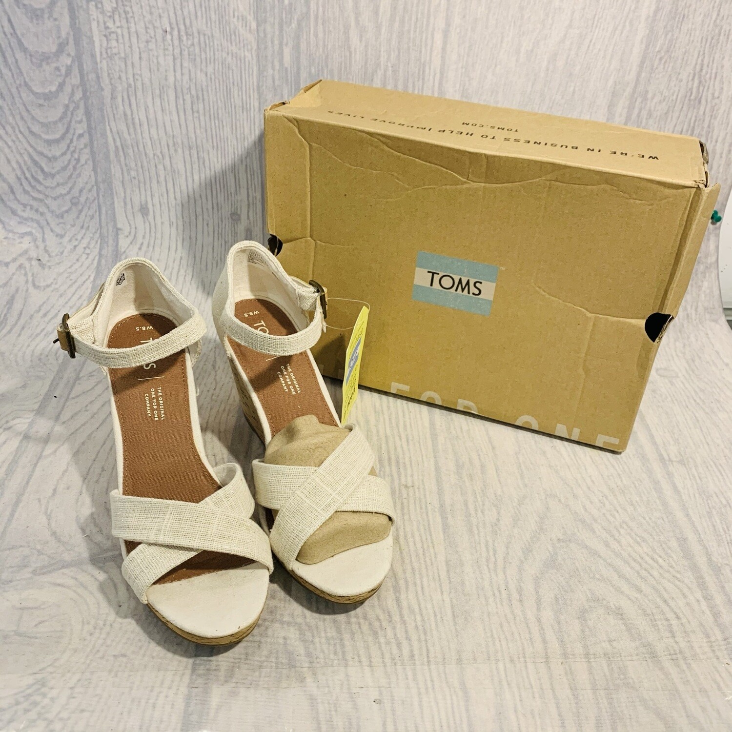 Size 8.5 Toms Sienna Wedge Sandal