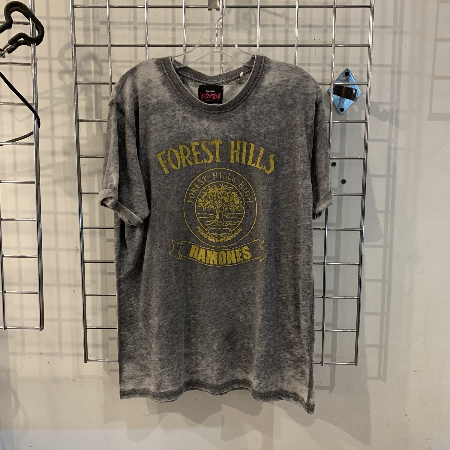 Size Large Ramones Forest Hills Burnout T-Shirt