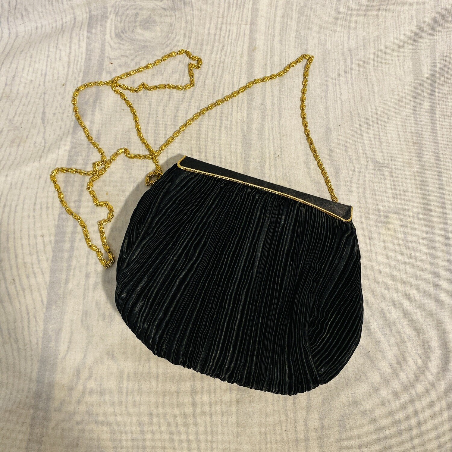 Lord & Taylor Pleated Chain Strap Bag