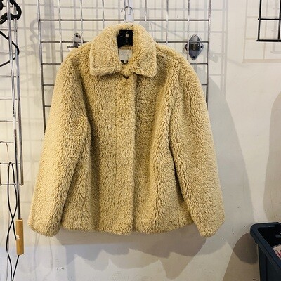 Size Small Vince. Textured Faux Fur Jacket