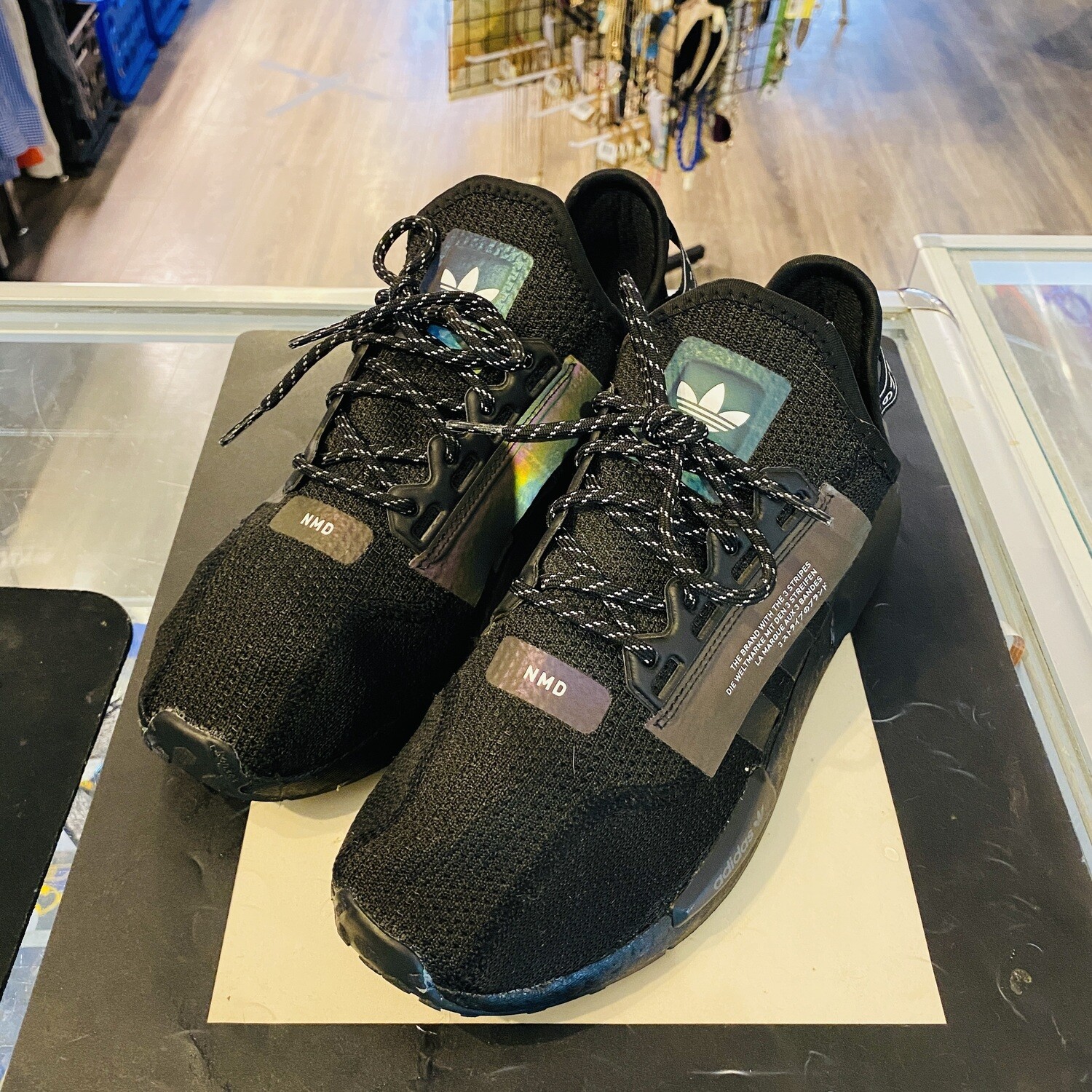 Size 8.5 Adidas NMD_R1 V2 ‘Triple Black’ Sneaker