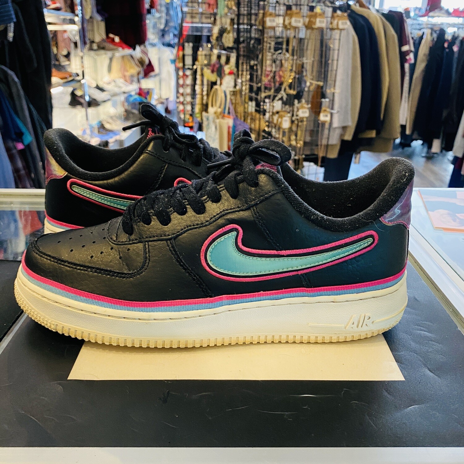 Size 8.5 Nike Air Force 1 ‘07 LV8 Sport ‘South Beach’ Sneaker