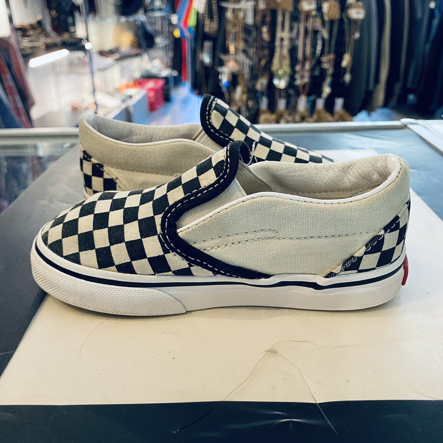 Size 8 Vans Checkered Slip-On Sneaker