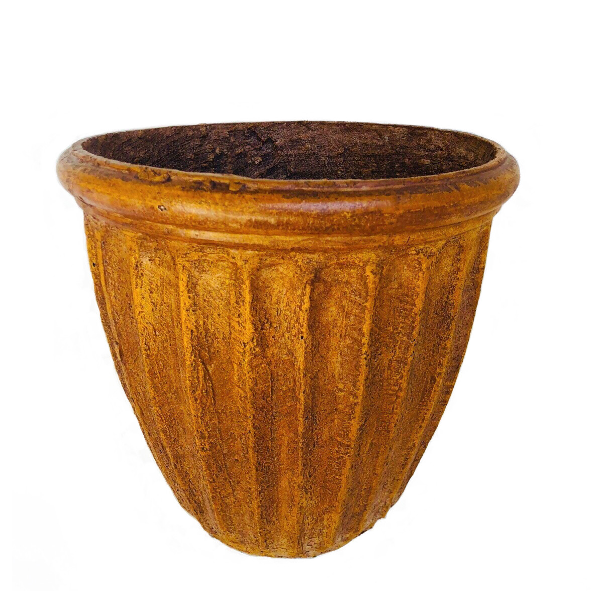 Alfred Pot Large Honey Clay Finish - H430mm x W470mm - 15kg